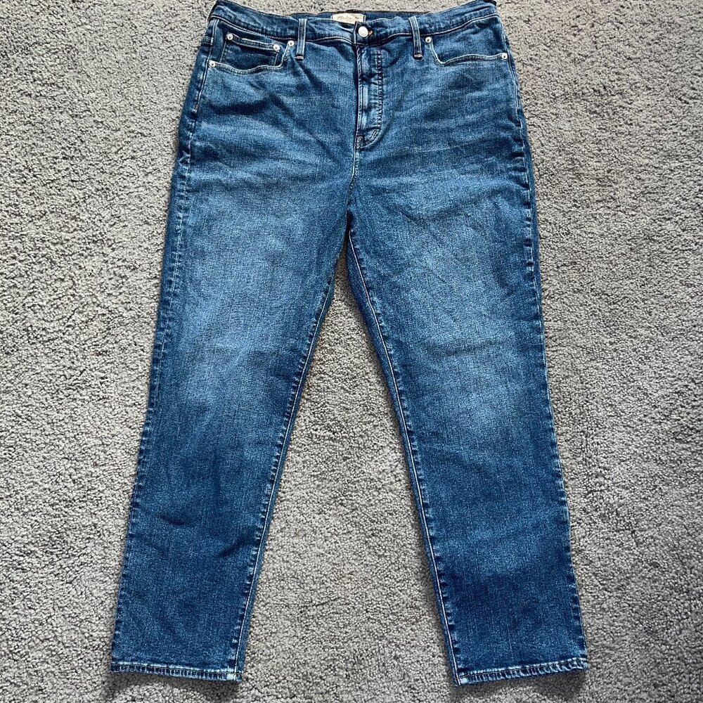 MADEWELL THE PERFECT VINTAGE JEAN - Medium Wash - High Rise EUC - Women's 33